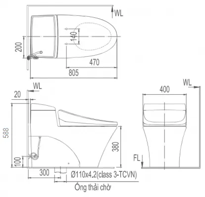 ban-ve-bon-cau-inax-ac-1017-cw-ka22a-vn bản vẽ bồn cầu thông minh Inax AC-1017R/CW-KA22AVN