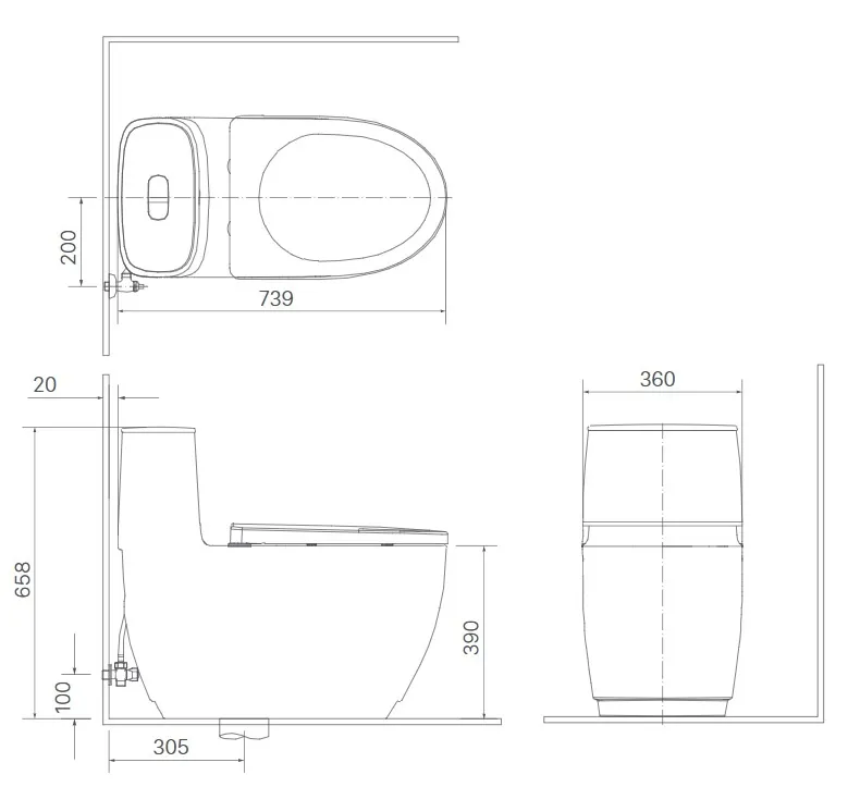 ban-ve-bon-cau-inax-ac-1052vn Bản vẽ bệ xí bệt Inax 1052 xả nhấn nắp êm