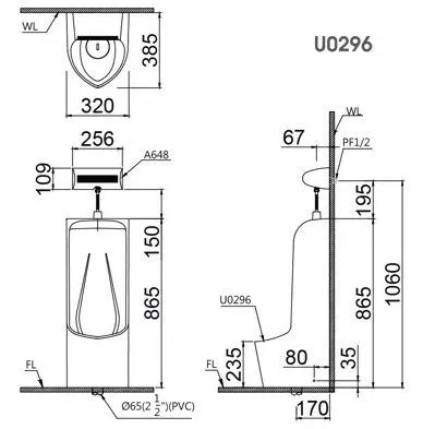 ban-ve-caesar-u0296 Bản vẽ kỹ thuật bồn tiểu Caesar U0296