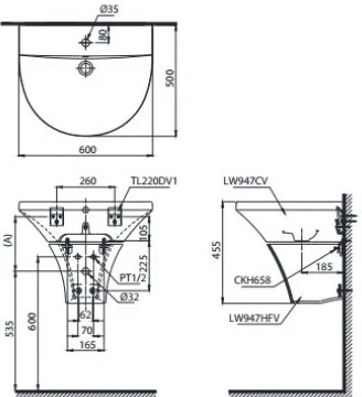 ban-ve-lavabo-lht947cr-440x440-1 Bản vẽ kỹ thuật lavabo rửa mặt LHT947CR