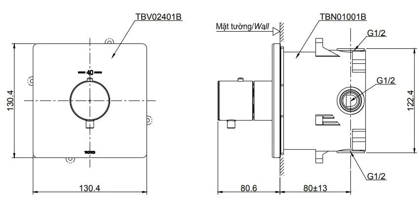 ban-ve-van-chinh-nhiet-do-toto-tbv02401b-tbn01001b van chỉnh nhiệt độ TOTO TBV02401B TBN01001B