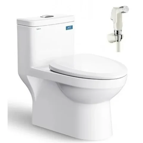 Bồn Cầu Viglacera MK2 Nắp Êm + Vòi Xịt VG826 Bồn Cầu Vệ Sinh