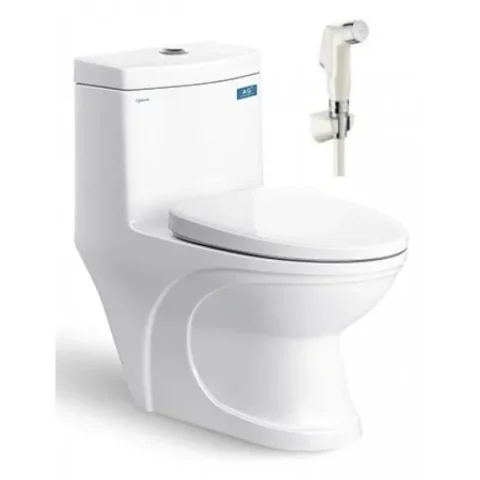 Bồn Cầu Viglacera V39 Nắp Êm V37 + Vòi Xịt VG826 Bồn Cầu Vệ Sinh