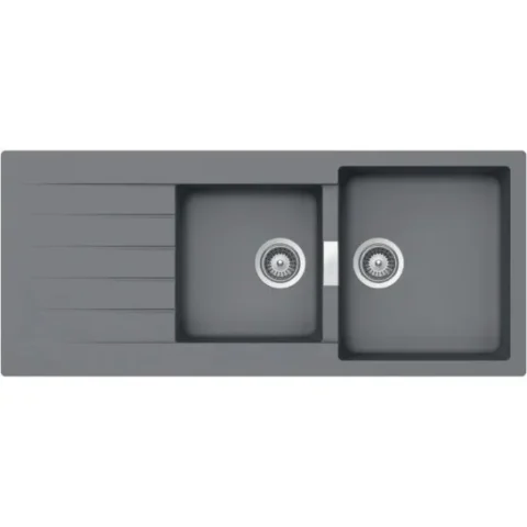 Chậu Bếp Đá Hafele HS19-GED2S80 570.35.570 Hai Hộc Màu Xám Chậu Rửa Chén