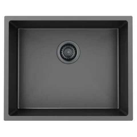 Chậu Bếp Hafele HS21-SSN1S60 567.96.300 Một Hộc Inox 304 Màu Đen Chậu Rửa Chén