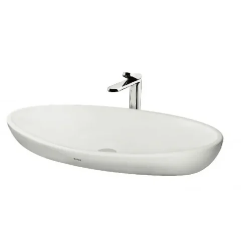 Chậu Rửa Mặt Lavabo TOTO LW819JW Đặt Bàn Chậu Rửa Lavabo
