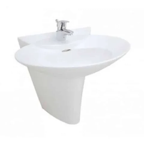 Chậu Lavabo TOTO LHT908C Treo Tường Chân Ngắn Chậu Rửa Lavabo