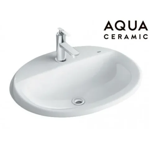 Chậu Rửa Lavabo Inax AL-2395V Dương Vành Aqua Ceramic Chậu Rửa Lavabo
