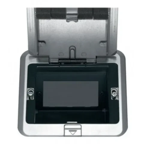 Ổ Cắm Âm Sàn Panasonic DUF1200LTK-1 Loại Lắp 3 Thiết Bị Có Đế Âm Công Tắc - Ổ Cắm