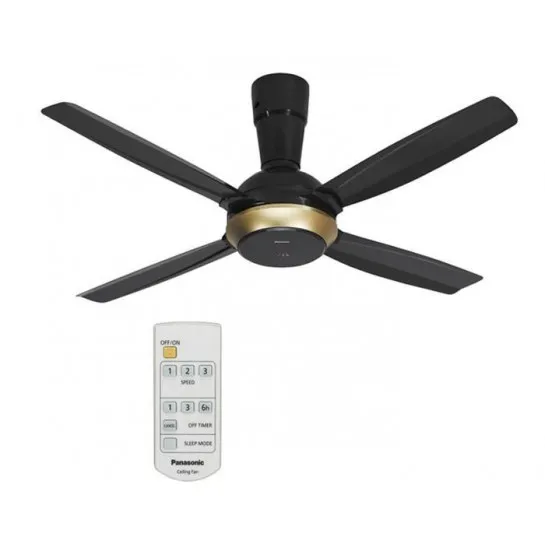 Quạt Panasonic F‑56XPG Gắn Trần 4 Cánh Màu Đen Quạt Panasonic