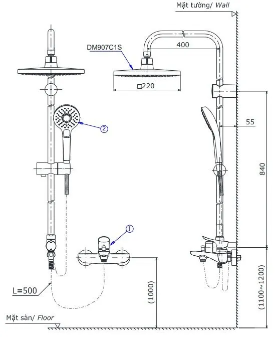 sen-cay-toto-dm907c1s-tbg04302v-dgh104zr Bản vẽ sen cây TOTO DM907C1S_TBG04302V_DGH104ZR