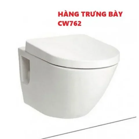 [HÀNG TRƯNG BÀY] Bồn Cầu TOTO CW762 Treo Tường