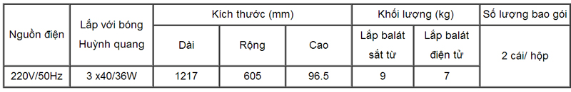 5188_mang-am-tran-fs-40_36wx3-m6-1 Máng đèn huỳnh quang âm trần 3 bóng 1m2 - FS 40/36 x 3 M6