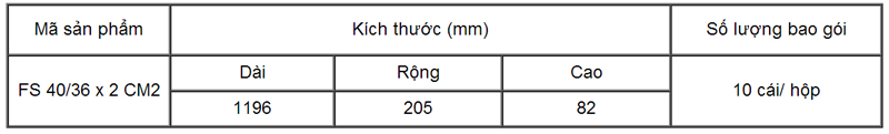 Chao doanh nghiệp FS 40/36 x 2 CM2 - Rạng Đông