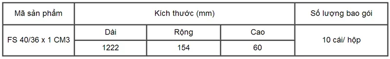 Chao đèn huỳnh quang doanh nghiệp loại đơn FS 40/36 x 1 CM3