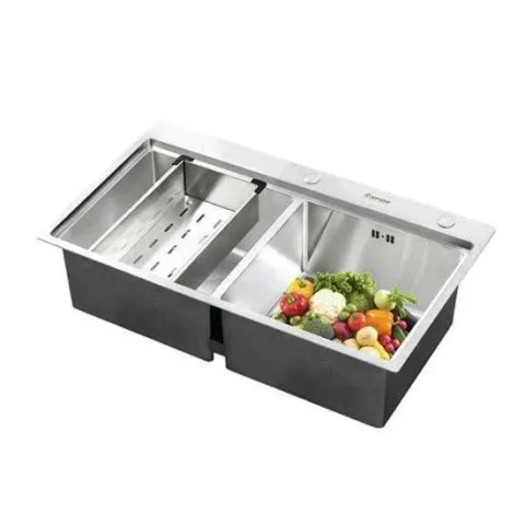 Chậu rửa bát 2 hố cân Rapido RS-7843-3EW