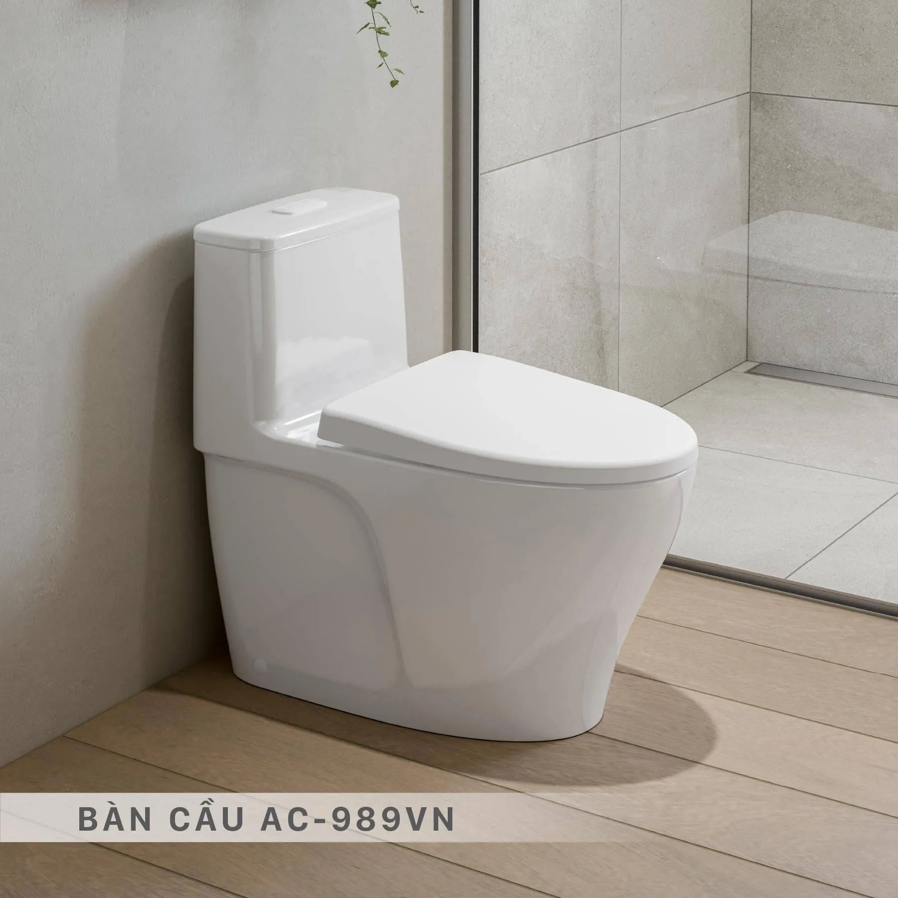 Bồn Cầu INAX AC-989VN (AC989VN) 1 Khối Nắp Êm - Ảnh 2