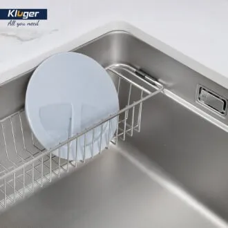 Chậu rửa bát Kluger KU8844FS lắp âm bàn bếp, thiết kế phong cách Châu Âu hiện đại - Giỏ inox