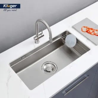 Chậu rửa bát Kluger KU8844FS lắp âm bàn bếp, thiết kế phong cách Châu Âu hiện đại