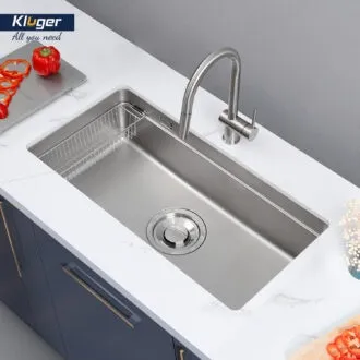 Chậu rửa bát Kluger KU8844FS lắp âm bàn bếp, thiết kế phong cách Châu Âu hiện đại
