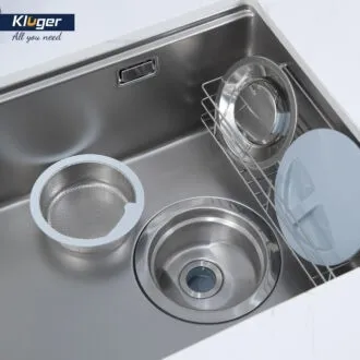 Chậu rửa bát Kluger KY8045SL Basic phiên bản mới cùng hệ thống bát rác