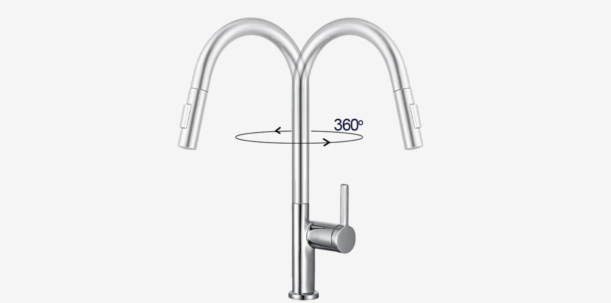 Vòi rửa bát Kluger KLF0003C xoay 360 độ Vòi rửa bát Kluger KLF0003C xoay 360 độ