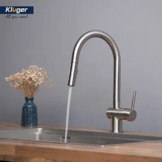 Vòi rửa bát Kluger KLF0008SS dây rút nước nóng lạnh thế hệ mới cho chậu bếp Vòi rửa bát Kluger KLF0008SS dây rút nước nóng lạnh thế hệ mới cho chậu bếp