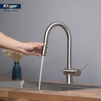 Vòi rửa bát Kluger KLF0008SS dây rút nước nóng lạnh thế hệ mới cho chậu bếp Vòi rửa bát Kluger KLF0008SS dây rút nước nóng lạnh thế hệ mới cho chậu bếp