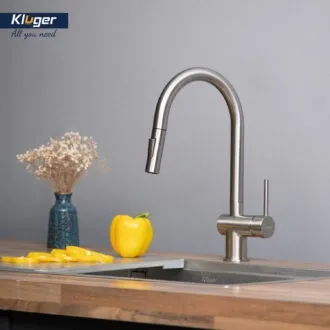 Vòi rửa bát Kluger KLF0008SS dây rút nước nóng lạnh thế hệ mới cho chậu bếp Vòi rửa bát Kluger KLF0008SS dây rút nước nóng lạnh thế hệ mới cho chậu bếp