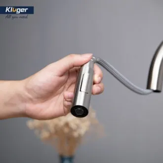 Vòi rửa bát Kluger KLF0008SS dây rút nước nóng lạnh thế hệ mới cho chậu bếp Vòi rửa bát Kluger KLF0008SS dây rút nước nóng lạnh thế hệ mới cho chậu bếp