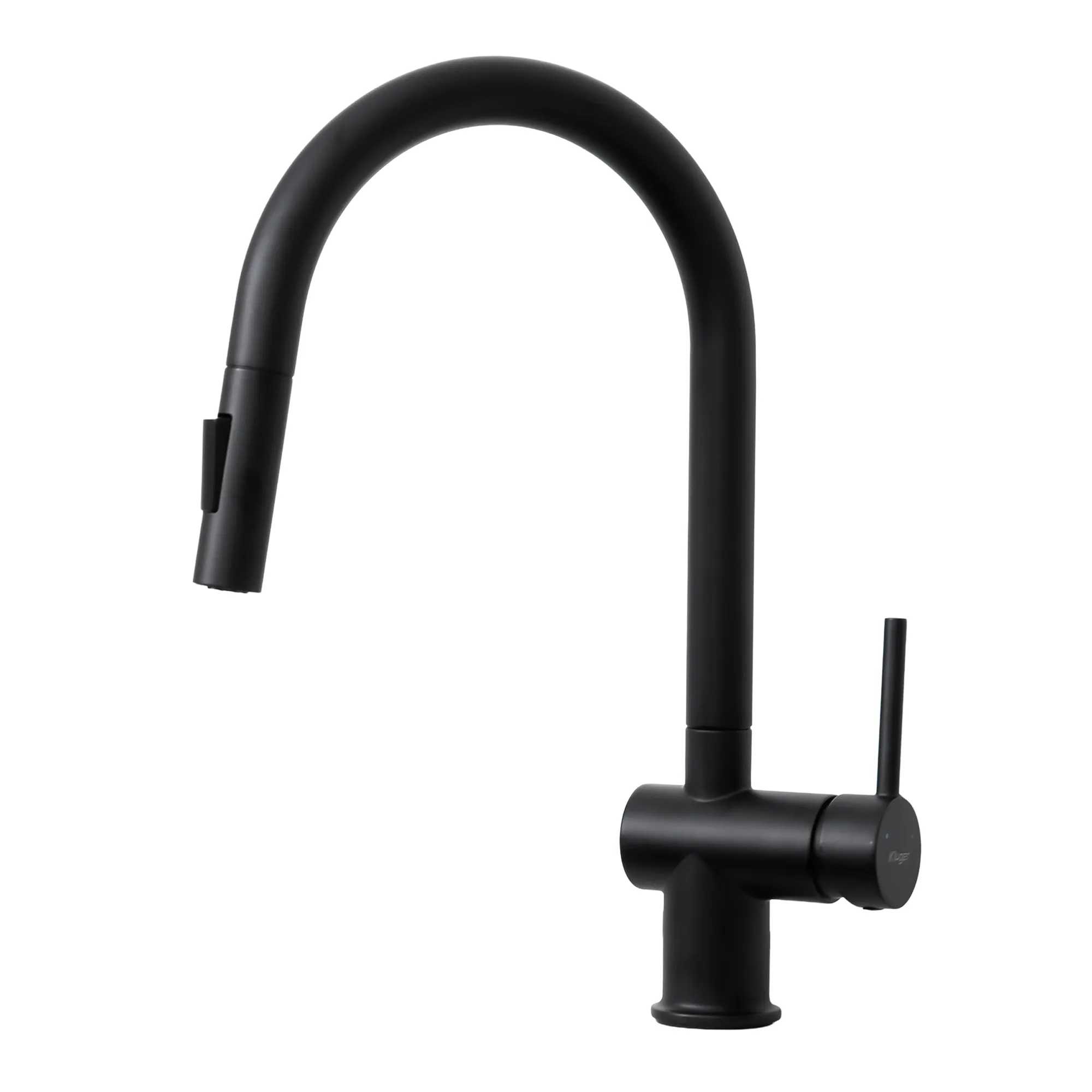 Vòi rửa bát Kluger KLF0008SB màu đen dây rút nóng lạnh thế hệ mới