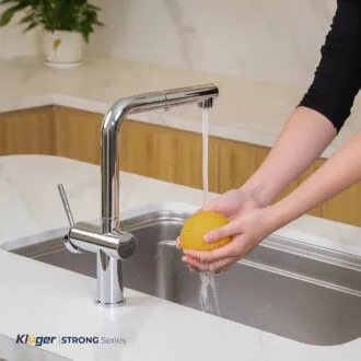 Vòi rửa bát Kluger KLF0034C dây rút nóng lạnh, sử dụng tiện nghi