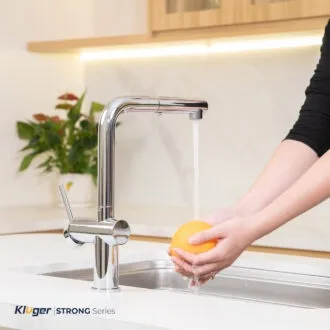 Vòi rửa bát Kluger KLF0034C dây rút nóng lạnh, sử dụng tiện nghi
