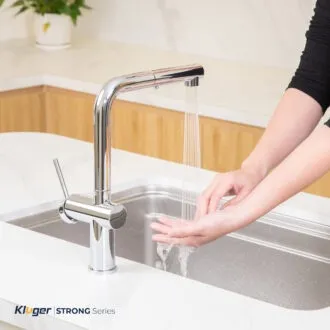 Vòi rửa bát Kluger KLF0034C dây rút nóng lạnh, sử dụng tiện nghi