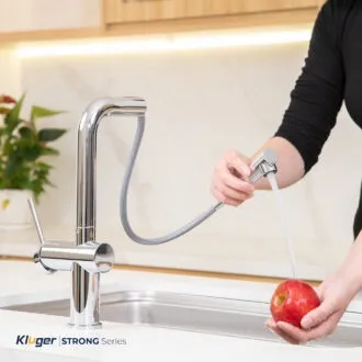 Vòi rửa bát Kluger KLF0034C dây rút tiện nghi, chuyển đổi chế độ xả nước