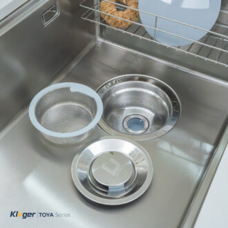 Chậu rửa bát Kluger KY8045ST Plus thiết kế phong cách Nhật, bát rác lệch Chậu rửa bát Kluger KY8045ST Plus thiết kế phong cách Nhật, bát rác lệch