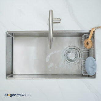 Chậu rửa bát Kluger KY8045ST Plus thiết kế phong cách Nhật, bát rác lệch Chậu rửa bát Kluger KY8045ST Plus thiết kế phong cách Nhật, bát rác lệch