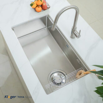Chậu rửa bát Kluger KY8045ST Plus thiết kế phong cách Nhật, bát rác lệch Chậu rửa bát Kluger KY8045ST Plus thiết kế phong cách Nhật, bát rác lệch