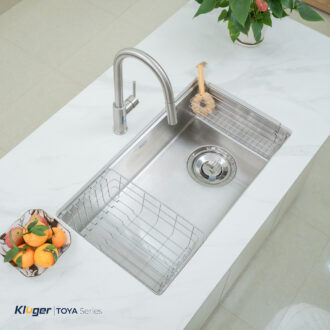 Chậu rửa bát Kluger KY8045ST Plus thiết kế phong cách Nhật, bát rác lệch Chậu rửa bát Kluger KY8045ST Plus thiết kế phong cách Nhật, bát rác lệch