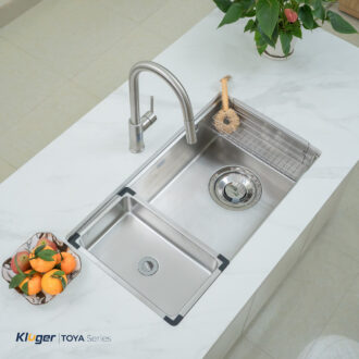 Chậu rửa bát Kluger KY8045ST Plus thiết kế phong cách Nhật, bát rác lệch Chậu rửa bát Kluger KY8045ST Plus thiết kế phong cách Nhật, bát rác lệch