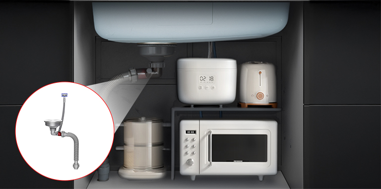 Siphon SLIM kiểu Nhật chậu rửa bát 1 hố Kluger KF7848FS DO Plus Siphon SLIM kiểu Nhật chậu rửa bát 1 hố Kluger KF7848FS DO Plus