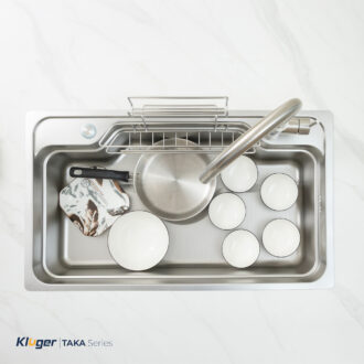 Chậu rửa bát Kluger KF8248FS kích thước lớn, tích hợp nhiều phụ kiện Chậu rửa bát Kluger KF8248FS kích thước lớn, tích hợp nhiều phụ kiện