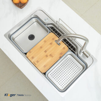 Chậu rửa bát Kluger KF8248FS kích thước lớn, bề mặt LINEN hạn chế vết trầy xước Chậu rửa bát Kluger KF8248FS kích thước lớn, bề mặt LINEN hạn chế vết trầy xước
