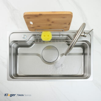 Chậu rửa bát Kluger KF8248FS kích thước lớn, bề mặt LINEN hạn chế vết trầy xước Chậu rửa bát Kluger KF8248FS kích thước lớn, bề mặt LINEN hạn chế vết trầy xước