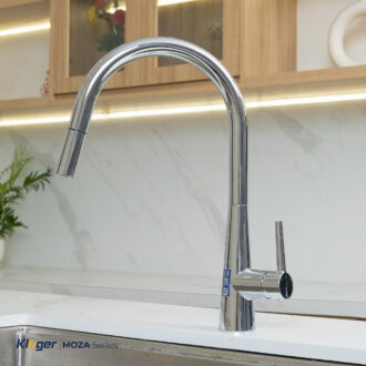 Vòi rửa bát Kluger KLF0009SC chống bắn nước thế hệ mới, dây rút tiện nghi
