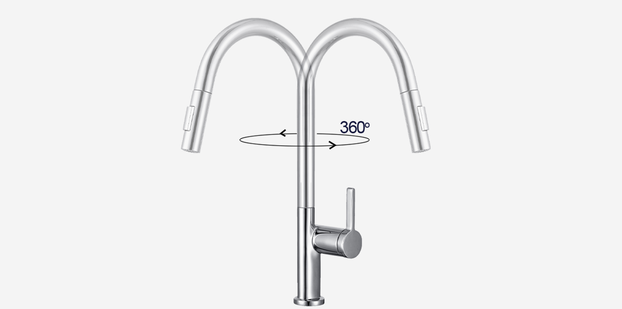 Vòi rửa bát Kluger KLF0003C xoay 360 độ Vòi rửa bát Kluger KLF0003C xoay 360 độ