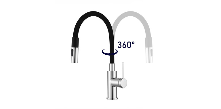 Vòi rửa bát Kluger KLF0015B xoay 360 độ tiện nghi