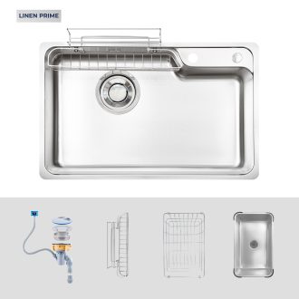 Chậu rửa bát Kluger KH8050FSP PRIME thế hệ mới, bề mặt Linen cải tiến Chậu rửa bát Kluger KH8050FSP PRIME thế hệ mới, bề mặt Linen cải tiến