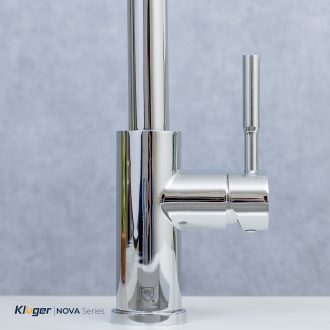 Vòi rửa bát Kluger KLF0031C thế hệ mới, bề mặt mạ Chrome sáng bóng, dễ vệ sinh