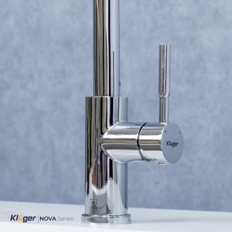 Vòi rửa bát Kluger KLF0031C thế hệ mới, bề mặt mạ Chrome sáng bóng, dễ vệ sinh